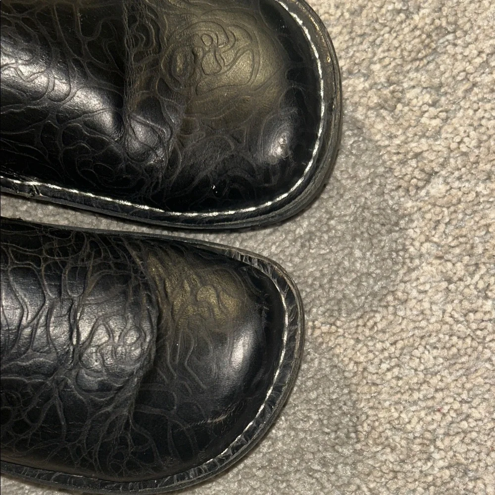 Alegria Black Embossed Slip-On Shoes - Picture 5 of 5